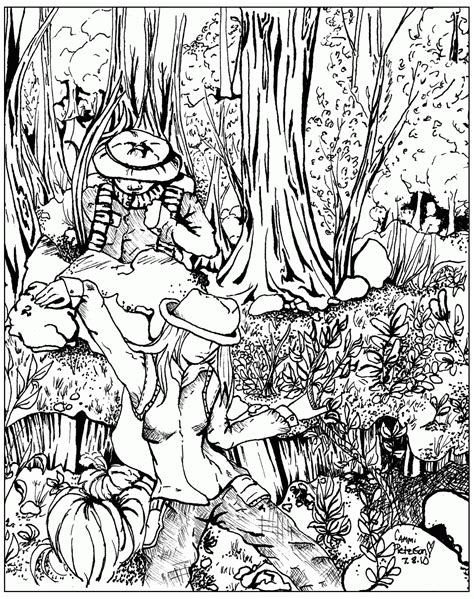 woodland coloring pages|More.